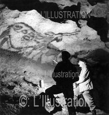 Premier reportage photographique sur le site préhistorique de Lascaux, 1940