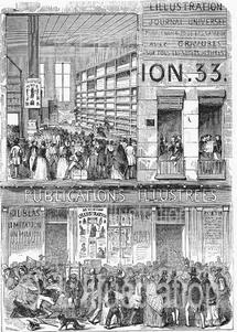 Siège de L’Illustration rue Saint Georges, gravure de Best d'après un dessin d' Henry Valentin Siège de L’Illustration rue Saint Georges, gravure de Best d'après un dessin d' Henry Valentin