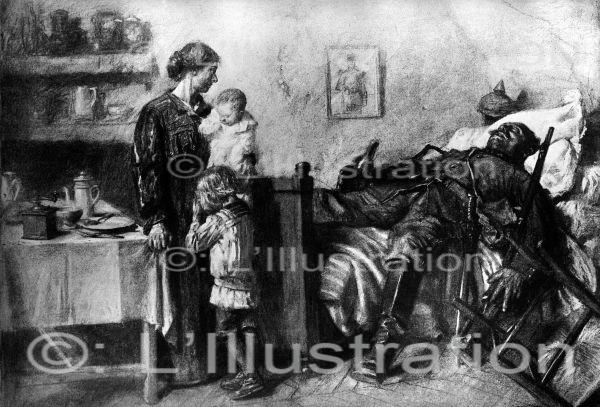 Propagande anti-allemand, dessin de Jonas, 1914. Propagande anti-allemand, dessin de Jonas, 1914.