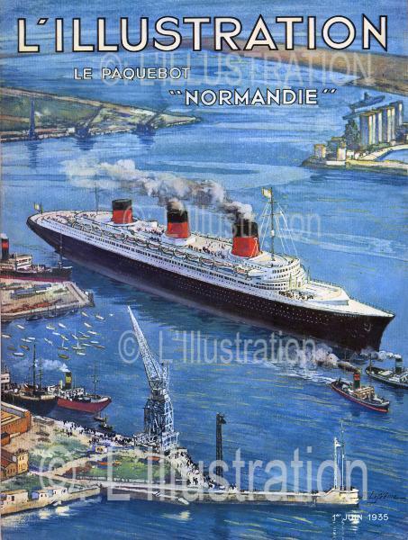 Couverture du numéro sur le paquebot Le Normandie, 1935. Couverture du numéro sur le paquebot Le Normandie, 1935.