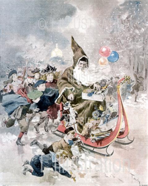 Couverture du numéro de Noël 1895, par Tofani Couverture du numéro de Noël 1895, par Tofani