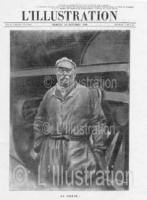 Un cheminot devant sa locomotive, 1910 Un cheminot devant sa locomotive, 1910