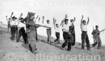 Après la prise de la colline, les prisonniers sont ramenés dans les lignes insurgées, 1938